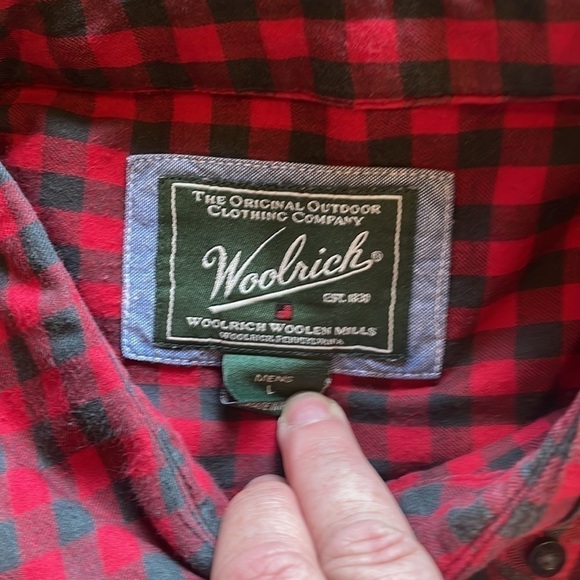 Woolrich Mens Large Long Sleeve Button Down Shirt - Picture 2 of 3
